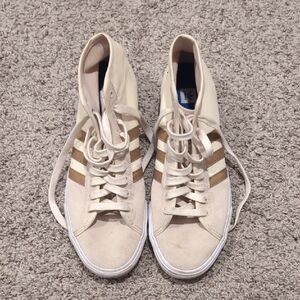 Adidas Cream and Brown Minimalist Sneakers